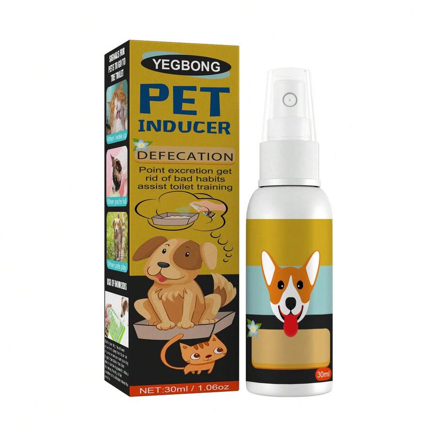 Yegbong Pet Defecation Locator Spray, Pet Poop Location Pet Cats And Dogs Locate Defecation Inducers - Multicolor - View 1