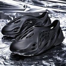 Foam Runners Shoes For Men Women, Soft Cloud Slides Slippers Non-Slip Walking Sandals, Beach Platform Pillow Sandals Lightweight Slip-On Foam Runners, Outdoor Quick-Drying Sports Slides
