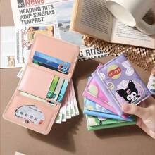 Kuromi Pachacuca Cute & Quirky Potato Chip Design Tri-Fold Wallet, Women's Small Coin Purse Card Holder