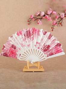 1/2 Stücke faltbarer Bambus Fächer für Mädchen mit Quasten & Blumen, traditionelles chinesisches Kostüm Tanzzubehör Vintage, Mädchen Bambus faltbarer China-Chic kleiner Fächer mit Quasten Blume Kostüm-Requisiten, eleganter, angenehmer und prachtvoll Stil, Fotografie Requisiten können mitgenommen und zusammengeklappt werden für den Sommer, für Hochzeiten, Geschenke, Hochzeitspartys, für Partys, Proms, Ausflüge