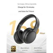 Lenovo Kabelloses Bluetooth-Headset TH20, am Kopf befestigt, hautfreundlich und komfortabel, ohne Druck, kabellos und kabelgebunden umschaltbar, lange Akkulaufzeit, HiFi-Klangwiederherstellung, geringe Latenz und hohe Klangqualität, blau - Blau - Übersicht 5