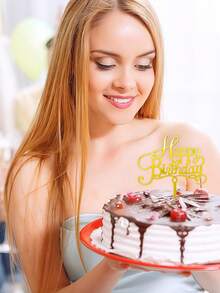 1 件/3 件生日快乐蛋糕装饰、金色/银色/玫瑰金亚克力蛋糕装饰、生日派对现代字母蛋糕顶部装饰、生日蛋糕装饰礼物、DIY 蛋糕装饰用品、派对装饰用品、烘焙用品、烘焙装饰、烘焙用品、蛋糕用品、家具厨房必需品、节日礼物