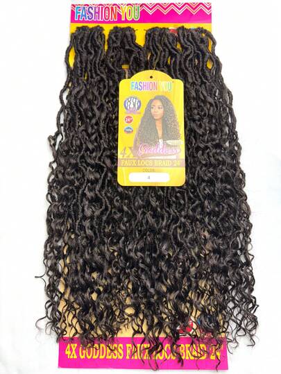  Cabelo Goddess Faux Locs 24" 300g Pacotão Crochet Trança Braid Fashion You