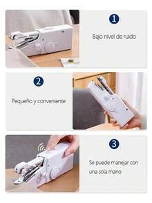 Máquina de coser eléctrica doméstica pequeña con pedal, Máquina de coser totalmente automática para el hogar, Máquina de coser portátil de mesa con luz y pedal ¡Suministro directo del fabricante! Máquina de coser eléctrica doméstica pequeña, recién actualizada. Diseño mini, portátil y manual, encendido con solo un botón, cómoda para tejidos gruesos. Incluye iluminación integrada, corte preciso y diseño con cuchilla para mayor comodidad. Excelente aliado para la costura en el hogar. - Blanco - Ver 5