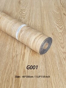1 rollo de baldosas autoadhesivas de suelo con patrón de madera minimalista, rollo de papel tapiz, rollos de suelo de vinilo reforzado. Baldosas de suelo autoadhesivas impermeables, resistentes al desgaste y antideslizantes. Papel tapiz/pegatinas de suelo autoadhesivas. Pegatinas de pared de decoración occidental, papel tapiz autoadhesivo, decoración de pared. Decoración de habitación para cocina, baño, sala de estar, dormitorio, decoración de cocina, oficina, decoración del hogar. Papel tapiz de pared decorativo, baldosas de suelo autoadhesivas, baldosas de suelo autoadhesivas