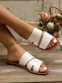 New Spring/Summer Elegant Women Flat Sandals, Fashion Casual Beach Slip-Resistant Durable Ladies Shoes