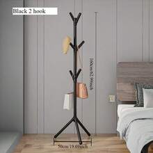 Household Simple Floor Assembly Tree Shape Coat Rack Bedroom Standing Clothes Rack Hallway Hanger - Multicolor - View 16