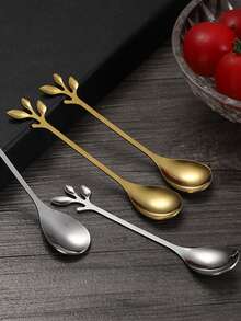 2/6/12/20pcs Elegant Silver Plated 4.92 Inch (12.5cm) Espresso Spoons - Stainless Steel, Great For Coffee, Cappuccino, Ice Cream, Desserts And Tea, Mini Size, Perfect For Single Serve - Silver - View 3