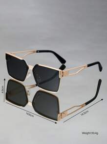 Neue Oversized quadratische Retro-Metallmodebrillen, vielseitig einsetzbar für Outdoor, Street-Style, Urlaub, Strand, Party, Lässig, Business, täglich, Festival, Party, minimalistisch, personalisiert, Brillen