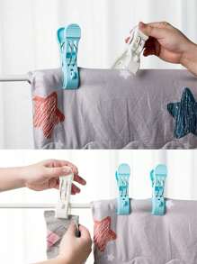 12-1pc Beach Towel Clips, Plastic Beach Towel Clips, Clothespins, Windproof Clothespins, Large Cute Windproof Clothespins, Plastic Quilt Clips, Use These Brightly Colored Heavy-Duty Beach Towel Clips To Secure Your Beach Towels! Windproof And Seamless Sheet Socks Holder Clips, Suitable For Home Use And Travel