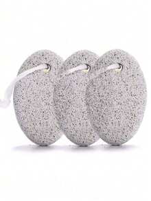 1pc/3pcs Natural Foot Pumice Stone For Feet,Lava Pedicure Tools Hard Skin Callus Remover For Feet And Hands - White&Red Foot Rub / Foot Washing Stone / Foot Grinding Stone