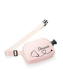 Unisex Theme Fanny Pack For Nurse, Lpn, Rn, Nursing Student, Doctor, Medical Cna, Phd, Healthcare Worker, Men And Women Waist Bag.A Customized Nurse Print Simple Casual Versatile Fashionable Personalized Bag. Suitable Women's Daily Use, Work Beach Vacation. - Multicolor - View 8