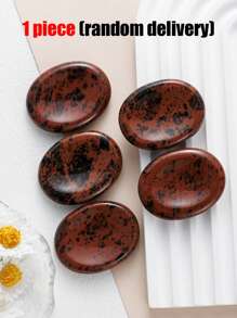 1pc Duim Zorgen Steen Voor Angst Chakra Stenen Chakra's Kristallen Roze Kristal Amethist Tijgeroog Groene Aventurijn Kwarts Obsidiaan Angst Steen Voor Stress Meditatie