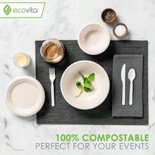 100% Compostable Paper Bowls [12 Oz.] 150 Disposable Bowls   Sturdy Tree Free Liquid And Heat Resistant Alternative To Plastic Or Paper Bowls - NaturalTan - View 6