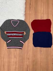 Kit 3 Suéter Masculino Variadas Modelo Infantil Menino Agasalho