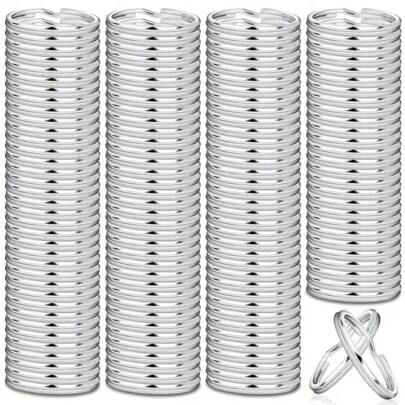 [100 Packs Keyrings] 100 Packs Keyrings | Split Key Rings For Keychain And Crafts | 15mm/20mm/25mm Car Accessories Bag Charm School Cute Goth Y2k