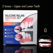 1 Pair Of Upper And Lower Dental Stickers For Both Men And Women. New Upgraded Dental Decoration Suitable For All Friends With Missing Teeth For Daily Or Party Use. Dental Decoration Has A Perfect Smile And Is A Gift For Friends/Mothers - Boxed Tooth Stickers - View 14