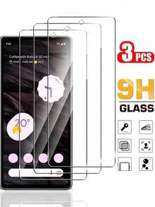 3pcs High-Definition Waterproof Screen Protector For Phones Gift For Birthday, Family, Friends Tempered Glass, Phone Screen Protector, Phone Accessories - White - View 17