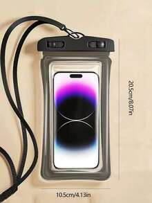 防水袋通用IPX8防水手机袋气囊防水手机袋游泳水下防水手机壳沙滩手机干燥袋适用于智能手机 - 彩色 - 查看 11