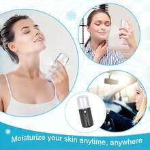 30ml 便携式纳米面部喷雾器 - 迷你面部喷雾蒸汽机，用于保湿浅米色、睫毛延长和化妆 - USB 可充电 - 圣诞节和情人节的完美礼物，母亲节送给妈妈的礼物 - 彩色 - 查看 2