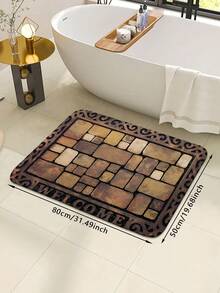 1pc Farmhouse Style Entrance Mat, Outdoor Doormat, Interesting Kitchen Rug, Home Decor - Multicolor - View 12