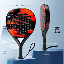 Racchetta da padel IANONI, in fibra di carbonio, superficie in EVA morbido, racchetta da tennis con borsa da padel, ottima per celebrazioni di Ringraziamento, Natale, Ognissanti e Capodanno
