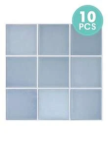 COMMOMY 1/10/20 件 3D PVC 方形即剥即贴墙板、浴室后挡板、厨房瓷砖贴纸 30 厘米 X 30 厘米、现代瓷砖后挡板、客厅装饰墙板、适用于室内墙面、餐厅、卧室、客厅墙面装饰、复古墙贴 - 彩色 - 查看 20