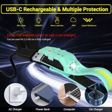 1pc 230°Wide Angle Sensor Headlamp | COB+XPE Dual Light Beads + 6 Lighting Modes | Elastic Silicone Headband For Comfortable Wear | Type-C Fast Charging + IP65 Waterproof | Outdoor Adventure, Night Running, Fishing, Camping Gear