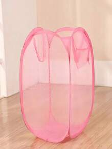 1 Foldable Mesh Laundry Basket, Breathable Dirty Clothes Storage Container, Toy And Miscellaneous Organizer Laundry Basket, Laundry Basket Bathroom Organizer, Basket, Storage Basket, Foldable Laundry Basin