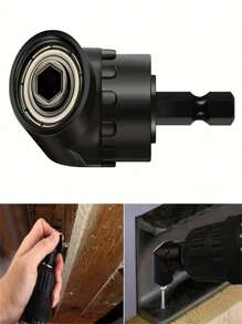 1 pezzo Adattatore per trapano a 105 gradi, attacco esagonale ammortizzante da 1/4", compatibile con chiavi, trapani, avvitatori a batteria e chiavi manuali