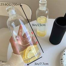 1pc Portable Women's Water Bottle, High-Capacity Plastic Cup