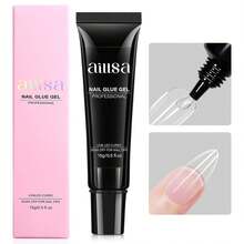 AILLSA Gel Nail Glue For Nails Tips, Solid Super Strong Gel Glues 15g Professional Fake Acrylic Soft Nails Glue U V Lamp Curing Needed - Long Lasting 30 Days+ - Solid Nail Glue-15g - View 1