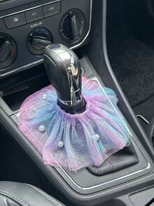 1 件网状换档旋钮盖，高端汽车内饰装饰配件 - 彩色 - 查看 12