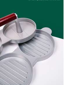 Non-Stick Hamburger Mold With Free Wax Patty Paper Sheets Burger Press Meat Beef Cheese Veggie Burger Maker For Grill Griddle BBQ Barbecue Hamburger Patty Maker With Wax Paper, Aluminum Burger Maker For Kitchen BBQ Grill