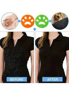 1/4pcs Reusable Silicone Lint Remover, Easy To Clean Clothes, Remove Pet Hair, Reusable Pet Hair Remover, Silicone Pet Hair Remover, Reusable Washing Machine Lint Collector, Easy To Clean Hair And Fuzz On Washing Machine And Dryer - Multicolor - View 6