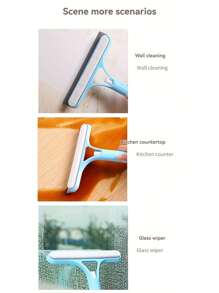 3 In 1 Multifunctional Window Cleaning Tool With Sprayer, Polypropylene (PP) Plastic, For Bathroom, Kitchen, Living Room, Bedroom, Toilet - Effective Squeegee For Mirrors And Windows