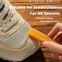 Suede & Faux Leather Shoe Cleaning Products - Durable Rubber Brushes, Simple & Gentle, 1/2/3/4 Pcs Set, Convenient For Home And Travel
