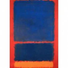 1pc Bảo tàng Mark Rothko Triển lãm Nghệ thuật trừu tượng hiện đại Poster Tranh vải Canvas In tường Hình ảnh cho phòng khách Trang trí nhà Quà tặng Khung tùy chọn - Nhiều màu - Xem 59
