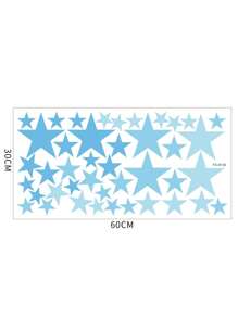 Star Print Kids Wall Sticker,Stickers,Wall Decal, Vinyl Decal For Home Decorations,Spring Decoration Items Refresh Your Home,Rama Decoration Stickers Gifts Birthday Graduation Room Decor Wall Stickers Wall Decor