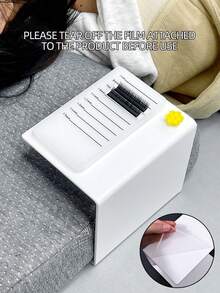 klimonla U-Shaped Eyelash Extension Pillow, Soft Plush Eyelash Pillow With Anti-Slip Particles On The Bottom - White - View 3