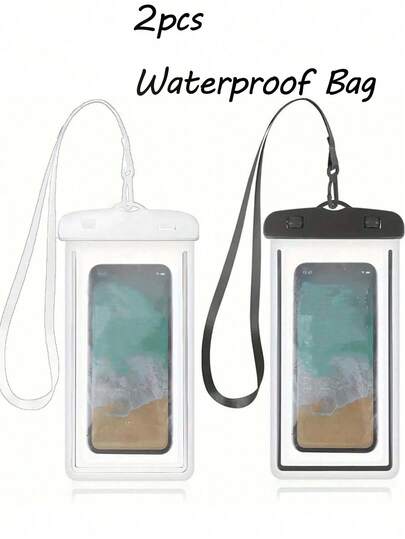 Waterproof Bag Universal IPX8 Waterproof Phone Pouch Airbag Waterproof Mobile Phone Bag Swimming Underwater Waterproof Phone Case Beach Cellphone Dry Bag For Smartphone