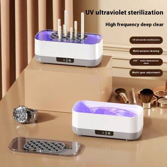 New Multi-Function Glasses Cleaning Machine Household Stain Vibration Glasses Jewelry Watches Makeup Brush Cleaner