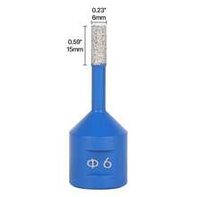 1PC 6mm-120mm M14 Thread Dry Vacuum Brazed Masonry Hole Saw Opener Diamond Drilling Core Bit For Ceramic Tile Granite Marble - Blue - View 28