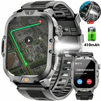 Hwagol Reloj inteligente de 2,01 pulgadas para hombres y mujeres (responder/hacer llamadas) Reloj inteligente para hombres con talla grande de 100 modos deportivos, seguimiento del sueño, podómetro, fondo de pantalla personalizado, linterna, rastreador de fitness. Smartwatch para mujeres compatible con Android y , batería de 410 mAh