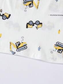 6 pièces/Set Vêtements de nuit d'été pour garçons 100% coton Ensemble débardeur et short, Ensemble pyjama jeune garçon motif espace fin