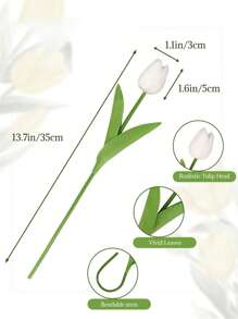 30 Stücke künstliche Tulpen, Echtheitsgefühl Tulpen, geeignet für Vasen, Heimpartys, Hochzeitsdekoration, DIY Blumenwanddekoration Outdoor, ästhetische Raumdekoration, Geschenke für Mädchen, Geschenke für Freunde