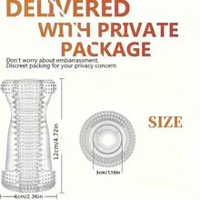 Sex Toy Transparent Spiral Masturbator Featuring Large And Small Spiral Inlets For Enhanced Training, Wavy Increasing Pressure Design Ideal For Men's Exclusive Stress-Relief Night.