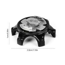 20 piezas de clavos para zapatos, tacos de repuesto fáciles de usar - Negro - Ver 5