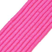 6mm 1/5/10 Strand Flat Round Polymer Clay Beads, Multicolor Loose Spacer Polymer Clay Beads For Jewelry Making, DIY Handmade Bracelet Necklace Jewelry Making Craft Supplies, Soft Clay Material, Art & Craft Beading Supplies