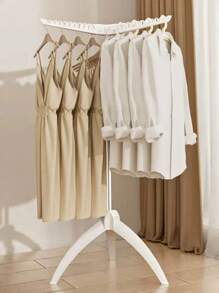 1pc Folding Clothes Drying Rack, Small Freestanding Collapsible Indoor/Balcony Laundry Hanging Rack